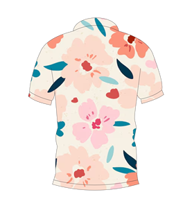 เสื้อโปโลผู้ชายพิมพ์ลายดอกไม้แขนสั้นลำลองแฟชั่นฤดูร้อนเสื้อยืดกอล์ฟ - Product Image 5