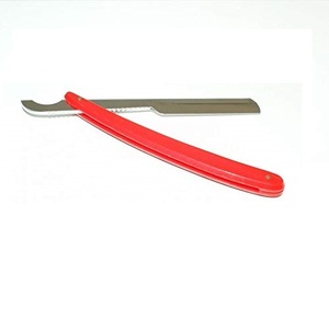 Turkish Cut Throat <b>Razor</b> <b>Straight</b> Modern Shaving Shavette Plastic Handle Stainless Steel 6 Color Options for Body Face Shaving - Product Image 4