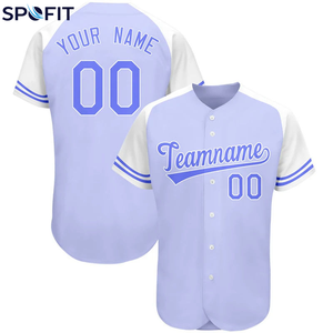 Maillots de baseball unisexes à manches courtes, entièrement boutonnés, personnalisables, respirants, grandes tailles, séchage rapide, chemises vierges à prix de gros - Product Image 5