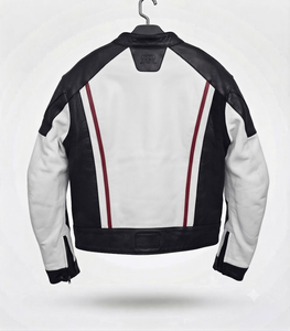 Men’s CE Level 2 Cowhide Leather Moto <b>Racing</b> <b>Jacket</b>/Chaqueta Motorcycle Track Protective Riding Approved Gear - Product Image 3