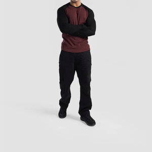 Camiseta de Manga Larga para Hombre, al por Mayor, con Logotipo Personalizado, de la Mejor Calidad, Ajustada, de Spandex/Algodón, de Secado Rápido, Transpirable y Ecológica - Product Image 6