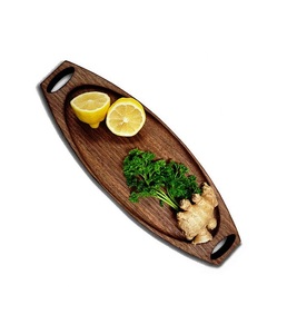 Plateau de service en bois naturel indien, plateau de qualité supérieure pour la maison, les restaurants, les hôtels, prix de gros en Inde - Product Image 5