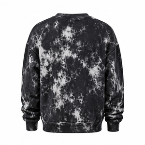 Sudadera Tie Dye Lavada de Forro Polar Cepillado Contemporáneo con Cuello Redondo, Fabricante OEM de Prendas, Ropa Cómoda y de Moda Casual - Product Image 2