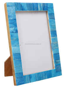 Beau cadre photo en bois incrusté d'os fabriqué à la main et personnalisé de l'Inde, meilleure qualité pour la décoration intérieure avec logo personnalisé - Product Image 2