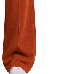 Manufacturer Customized Womens Rust Orange <b>Wide</b> <b>Leg</b> Sweatpants High Waist Loose Fit <b>Lounge</b> Jogger <b>Pants</b> Casual Daily Wear Style - Product Image 4