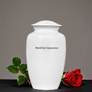 Urnas de cremación de Metal para mascotas y cenizas humanas de Color personalizado, tarros de almacenamiento para cenizas conmemorativas, recuerdo, cementerio, entierro, suministros funerarios - Product Image 1
