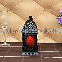 <b>Lanterns</b> for Candles <b>Decorative</b> <b>Lanterns</b> Moroccan Style Metal <b>Lantern</b> with Handle and also customizable - Product Image 4