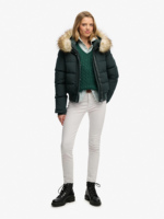 Veste d'hiver matelassée haut de gamme pour femme, vêtement décontracté d'extérieur personnalisé, coupe-vent avec fermeture éclair et poches latérales, manteau pour femme