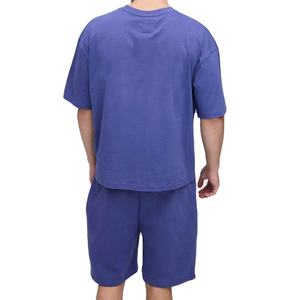 Men Short Set <b>Polyester</b> <b>T</b> <b>Shirt</b> and Shorts Sports Tracksuit Breathable Summer Casual Wear Set - Product Image 1