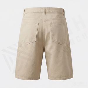 กางเกงยีนส์ขาสั้นผู้ชายสไตล์สตรีทแวร์ Y2K ประดับคริสตัล ทรงหลวม วินเทจ ล้างสี แต่งเพชร กางเกงยีนส์ขาสั้นคุณภาพสูงสำหรับออกกำลังกาย - Product Image 2