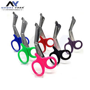 Ciseaux de traumatologie d'urgence en acier inoxydable pour pansements, instruments chirurgicaux, manuels, certifiés conformes aux normes - Product Image 5