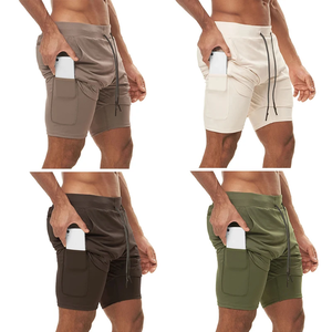 Calzoncillos Boxer Deportivos Personalizados 2 en 1 con Compresión y Estampado de Diseñador, de Spandex/Poliéster, Casuales, Antiarrugas, para Hombre, de Doble Capa - Product Image 3