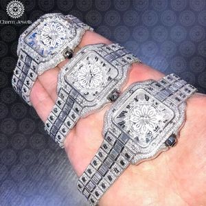 Charm Jewells Luxury Men's Stainless Steel <b>Watch</b> 42mm Round Case Analog <b>Mechanical</b> Movement Sapphire Crystal Dial - Product Image 5