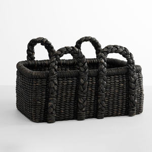 Panier de rangement en osier, paniers en jacinthe d'eau tressés à la main pour l'organisation de la maison, prix direct usine - Product Image 4