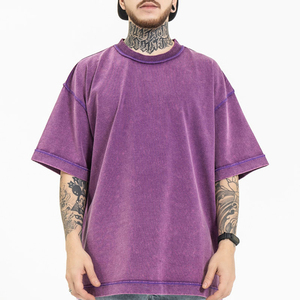 T-shirts Hip-Hop Oversize à Imprimé Numérique à Carreaux pour Hommes, 100% Coton Premium, Impression Personnalisée du Logo et de l'Étiquette – Vente en Gros - Product Image 4