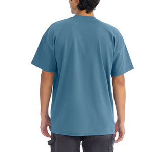 Camisetas de Gran Tamaño con Técnica Puff de Color Sólido y Logotipo de su Marca OEM de Fábrica - Product Image 4