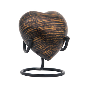 Heart Shaped Aluminum Modern Luxury Eco-Friendly Keepsake Cremation Urn 60ml At wholesales Supply - Product Image 2