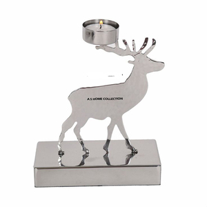 Portavelas de Té Navideño de Diseño Creativo Superior, de Acero Inoxidable, para Sublimación, Adorno Metálico en Blanco - Product Image 2