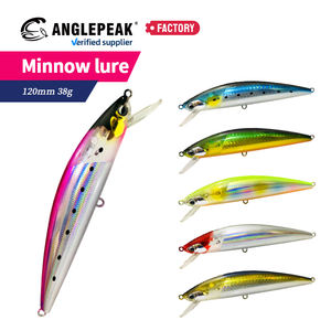 Isca Artificial de Pesca em Água Salgada com Dispositivo de <span class=keywords><strong>Flash</strong></span> Integrado 120mm 38g Isca Minnow Dura ABS para Robalo - Product Image 3