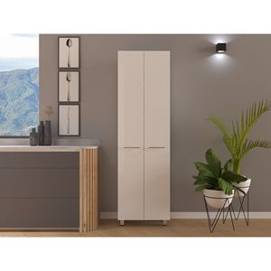 Armadio Dispensa Bianco a Cinque Ripiani per Organizzazione Cucina - Product Image 1