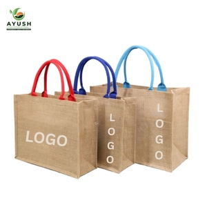 Custom Branded Jute Promotional <b>Bag</b> Natural <b>Hessian</b> Shoulder Handbag With Sturdy Handles For Brand Marketing - Product Image 4