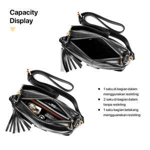 Elegante bolso de hombro SACHIE para mujer, con patrón de cuero sintético, correa ajustable, espacioso, para viajes al aire libre, ligero y duradero - Product Image 4