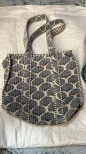 Bohemian <b>Canvas</b> Tote Bag With Shell Pattern Open Top All Seasons Shopping Bag gift for her - Product Image 1