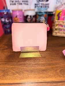 Handmade Pink Rectangular Purse With <b>Boots</b> Booze And Besties Embroidery Textile Craft - Product Image 2