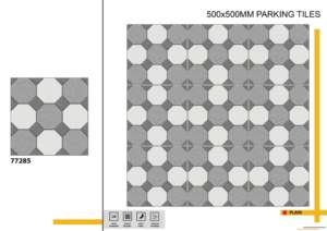 กระเบื้องปูพื้นกลางแจ้งแบบมีพื้นผิวกันลื่น ขนาด 20x20 นิ้ว เพื่อความปลอดภัยในการเคลื่อนที่ของยานพาหนะและคนเดินเท้าบนพื้นผิวภายนอก - Product Image 3