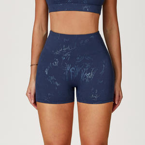 Shorts de Yoga de Cintura Alta para Mujer, Personalizados, para Gimnasio, Fitness, Casuales, Ajustados, Cómodos, Transpirables, de Spandex/Nylon, Elásticos en 4 Direcciones - Product Image 4