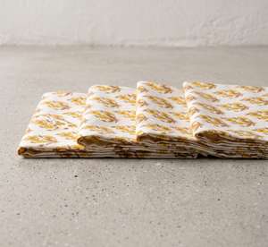 Serviettes en gros pour mariage, fabrication de serviettes personnalisées à impression au bloc, sets de table en coton 100% pour table à manger, style indien - Product Image 3