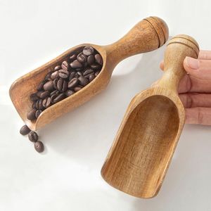 Mini cuillère en bois naturel écologique au design classique avec une capacité de 10 ml/20 ml/30 ml pour le café, le sucre, le sel de bain, les épices - Product Image 4