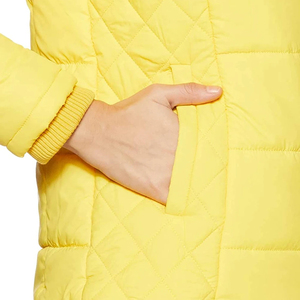 Chaqueta Acolchada Casual para Mujer, con Capucha, Gruesa, de Manga Larga, Impermeable, Transpirable, con Cierre de Cremallera Frontal y Logotipo Bordado - Product Image 5