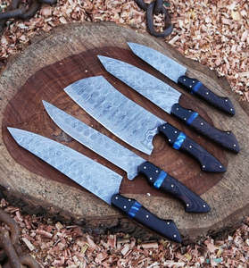 Juego de Cuchillos de Cocina LEGACY BLADES de Acero Damasco de 67 Capas, Cuchillos Profesionales para Chef, Ambidiestros, Personalizables, con Mango de Madera Hecho a Mano - Product Image 5
