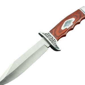 Couteau Bowie en acier inoxydable, couteau utilitaire de camping et de chasse, avec construction classique en acier inoxydable, manche ergonomique - Product Image 4