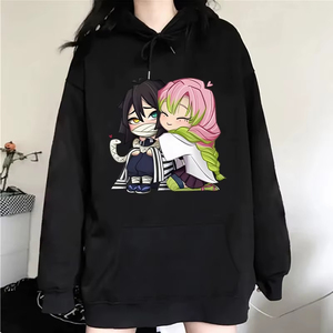 เสื้อฮู้ดผู้หญิงคุณภาพดีรุ่นใหม่สำหรับฤดูใบไม้ร่วงและฤดูหนาว ลายอนิเมะ แฟชั่นเสื้อฮู้ดพิมพ์ลายแขนยาวสำหรับผู้หญิง สวมใส่กลางแจ้ง รับสกรีนโลโก้ - Product Image 1