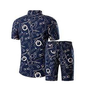Conjunto de Camiseta y Pantalones Cortos de Algodón 100% Personalizado, Estilo Urbano, de Alta Calidad, para Hombre, Temporada de Verano - Product Image 5