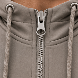 Men's Hooded Tracksuit Set Solid Color Full Zipper Sweatshirt And <b>Pants</b> Casual Autumn Wear Breathable Polyester Cotton Material - Product Image 6