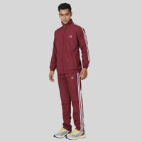 Setelan Training Pria Dewasa NS Desain Khusus Bahan Polyester/Nylon, Setelan Olahraga Musim Gugur Ukuran Besar, Bernapas, Cepat Kering, Polos