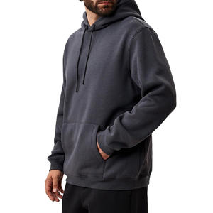 Sudadera con Capucha para Hombre con Bolsillo Canguro, 100% Algodón, Ropa de Calle para Invierno, MOQ Bajo y Precio Accesible - Product Image 3