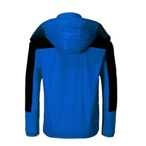 Veste coupe-vent d'extérieur respirante imperméable à capuche en toile pour hommes grande taille personnalisée 2026 - Product Image 5