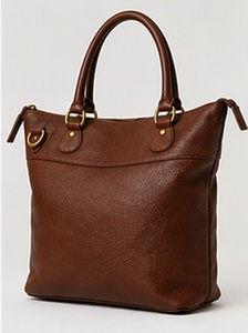 Sac fourre-tout tendance en cuir véritable pour femme Gravs, sac à bandoulière avec poignée supérieure, grande capacité, fermeture éclair amovible, doublure en polyester - Product Image 4