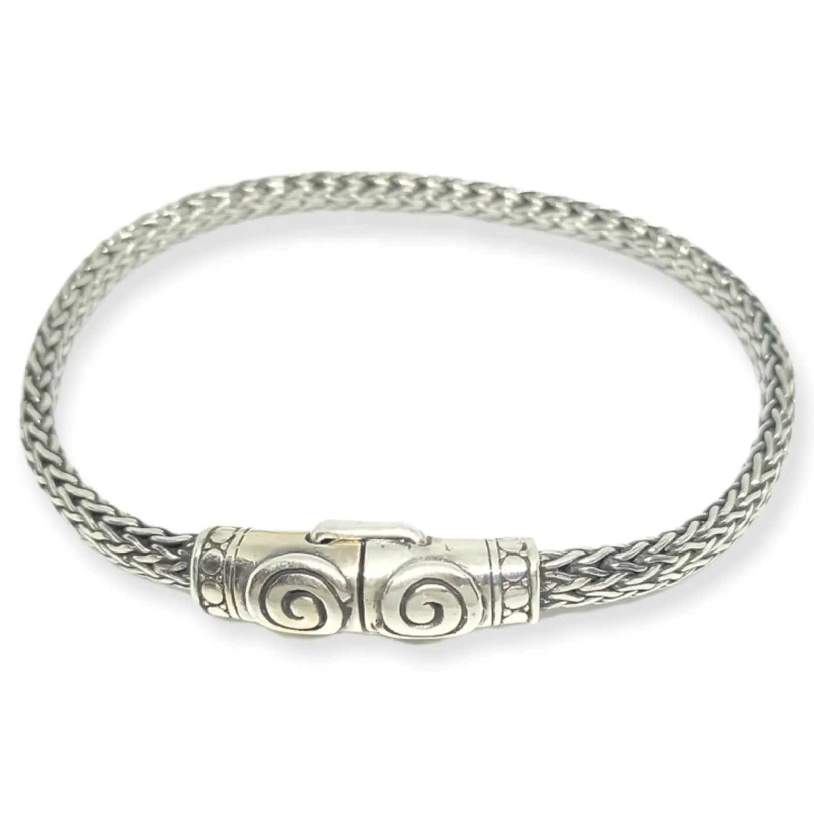 Bracelet à chaîne serpent en argent NY-CHB047-Sterling, fermoir magnétique, Styles classiques adaptés à un usage quotidien, cadeau pour hommes et femmes