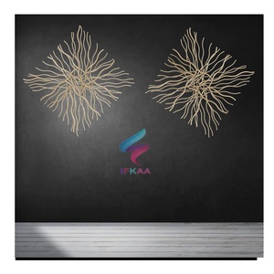 Artículos de decoración de Metal de hierro, arte de pared de metal, decoración del hogar para sala de estar, forma y diseño personalizado - Product Image 1