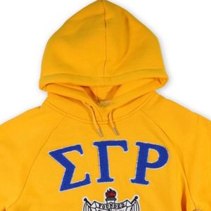 เสื้อฮู้ดสีเหลือง Sigma Gamma Rho ลายตัวอักษรกรีก สไตล์ลำลอง แขนยาว ใส่สบาย แฟชั่นแนวสตรีท - Product Image 6