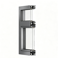 Ventana Abatible de Aluminio con Doble Acristalamiento Templado con Protección Contra la Niebla, Certificación Americana NFRC