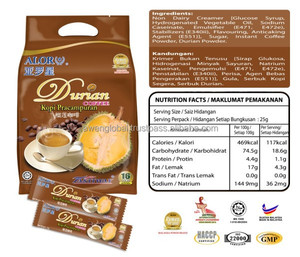 กาแฟทุเรียน (25กรัม x 16นิ้ว) ได้รับการรับรองจากฮาลาลครีมของขวัญมาเลเซียระดับพรีเมียมและน้ำตาลหอมพร้อมส่ง - Product Image 5