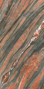 Carreaux de porcelaine mate ASIANO CERAMIC, imitation pierre rouge et grise, texture naturelle, pour sol et mur, 9 mm - Product Image 2