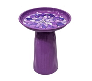 Garden Bird <b>Bath</b> Metal Pedestal Bird <b>Bath</b> Decorative Outdoor Yard Ornament New Garden Bird <b>Bath</b> - Product Image 3