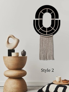 Décoration murale noire minimaliste pour une décoration intérieure moderne et un coin lecture, améliore l'espace calme et concentré, en provenance d'Inde. - Product Image 6